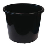 Round Black Plastic Plant Pots (20L - 65L)