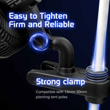 6 Inch Clip Fan for Grow Tents | 10-speed control | 45°/90° oscillation