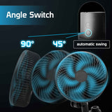 6 Inch Clip Fan for Grow Tents | 10-speed control | 45°/90° oscillation